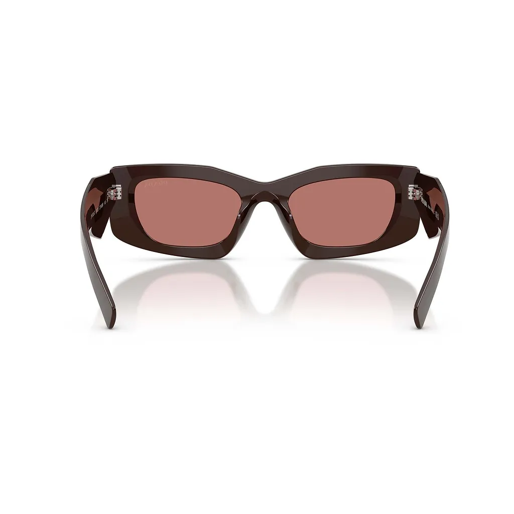 Prada Eyewear Triangular Logo Butterfly Frame Sunglasses
