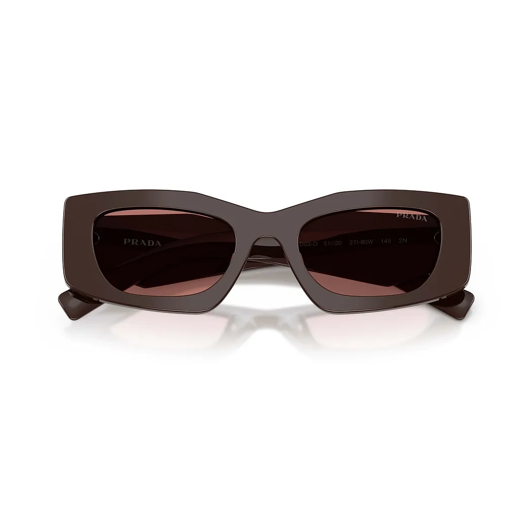 Prada Eyewear Triangular Logo Butterfly Frame Sunglasses