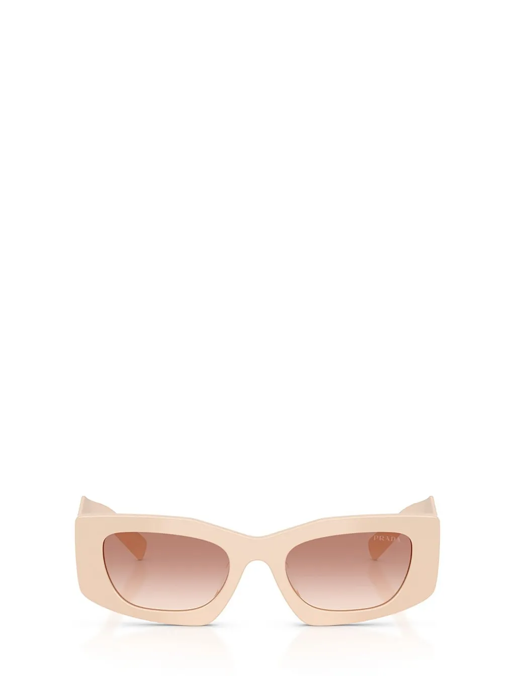 Prada Eyewear Triangular Logo Butterfly Frame Sunglasses