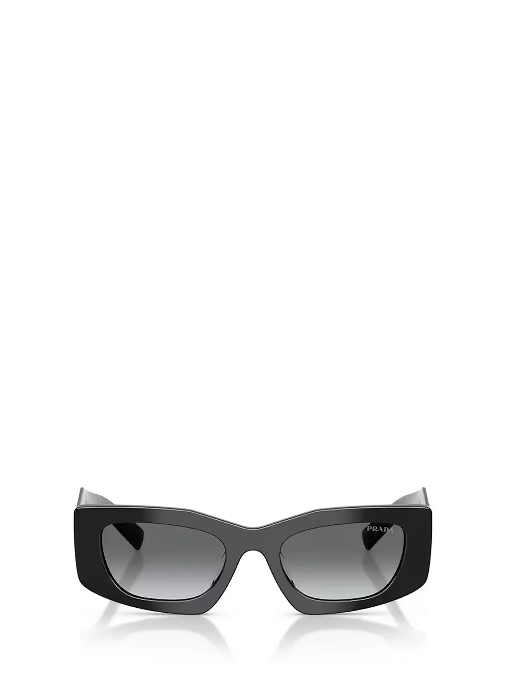 Prada Eyewear Triangular Logo Butterfly Frame Sunglasses