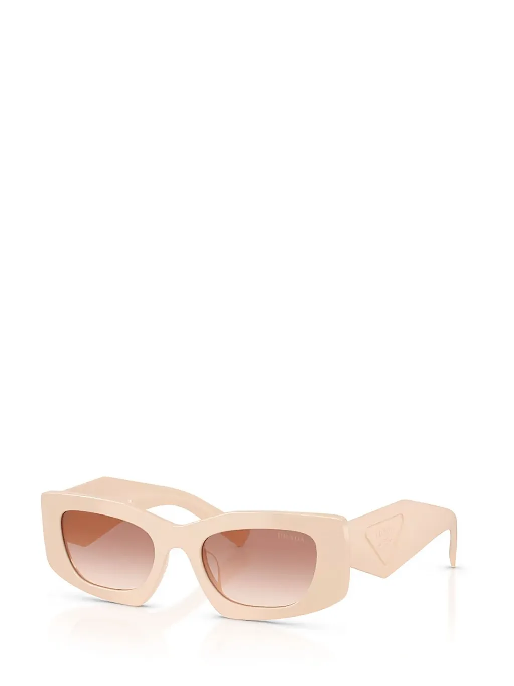 Prada Eyewear Triangular Logo Butterfly Frame Sunglasses