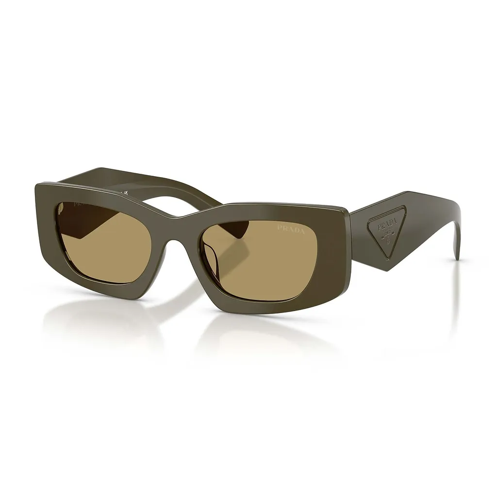 Prada Eyewear Triangular Logo Butterfly Frame Sunglasses