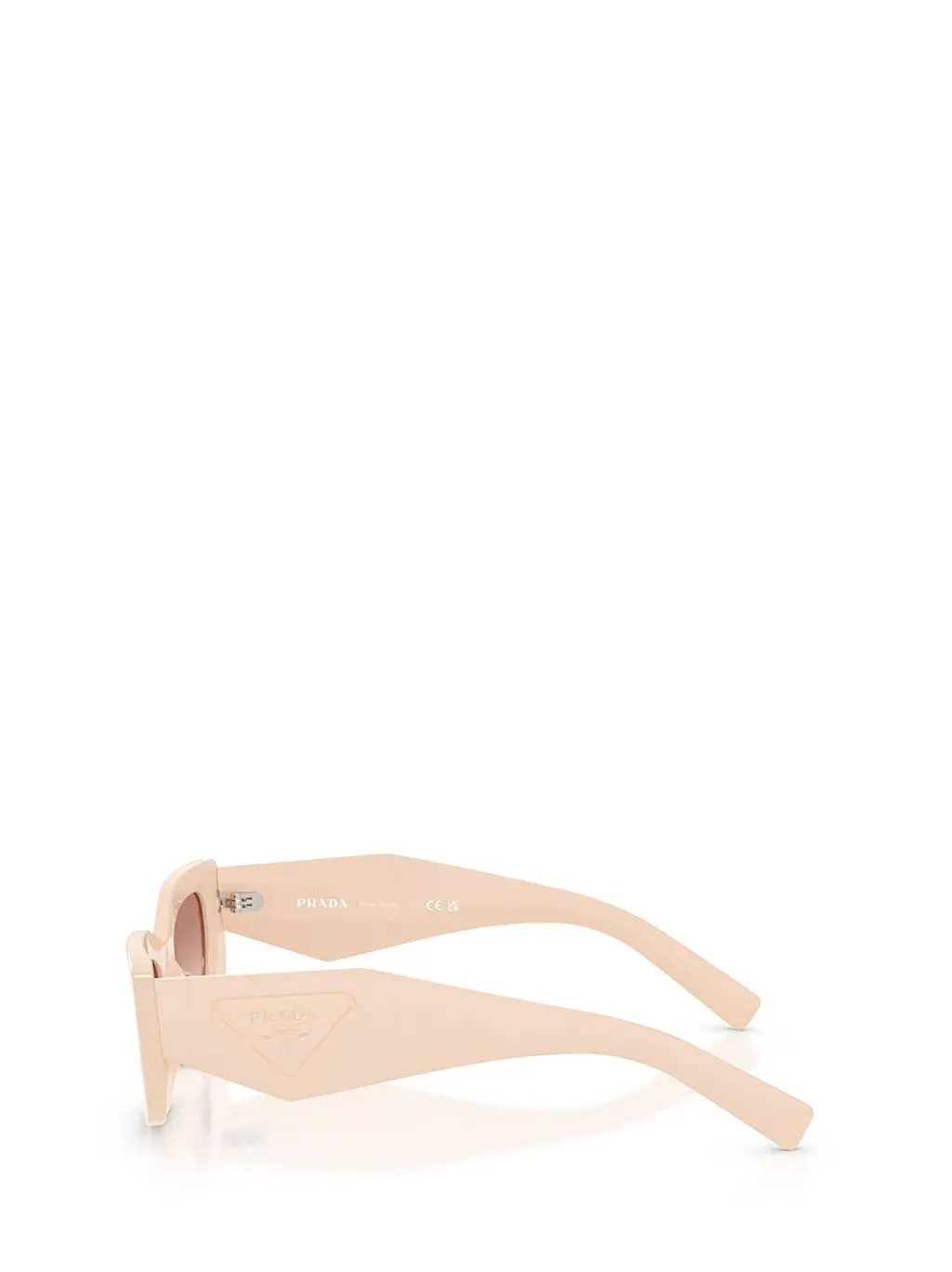 Prada Eyewear Triangular Logo Butterfly Frame Sunglasses