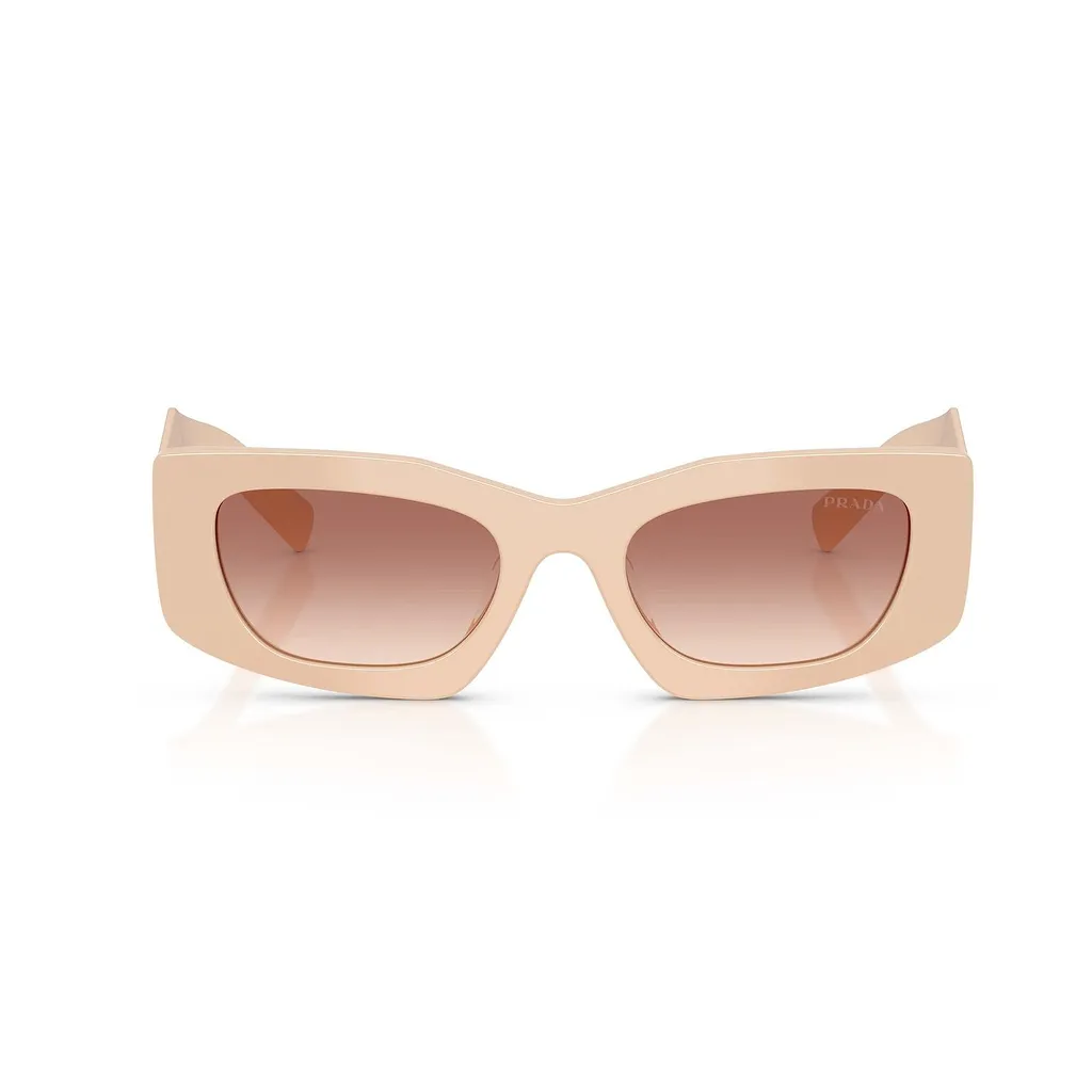 Prada Eyewear Triangular Logo Butterfly Frame Sunglasses