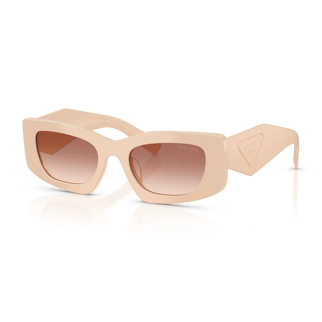 Prada Eyewear Triangular Logo Butterfly Frame Sunglasses