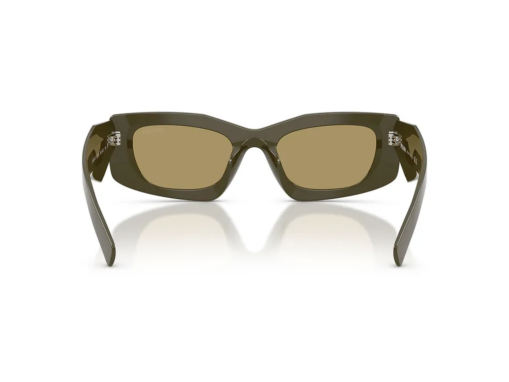 Prada Eyewear Triangular Logo Butterfly Frame Sunglasses