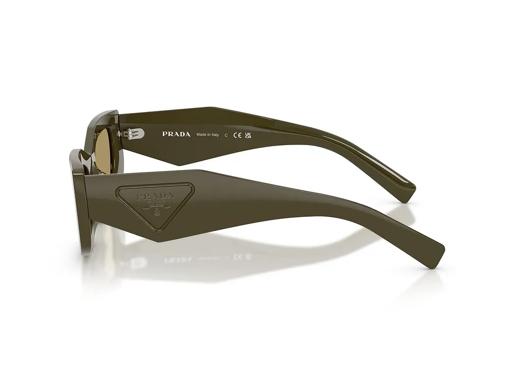 Prada Eyewear Triangular Logo Butterfly Frame Sunglasses