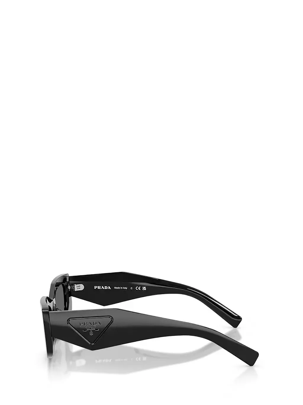 Prada Eyewear Triangular Logo Butterfly Frame Sunglasses