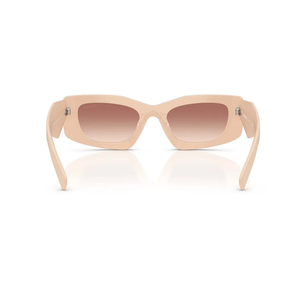 Prada Eyewear Triangular Logo Butterfly Frame Sunglasses