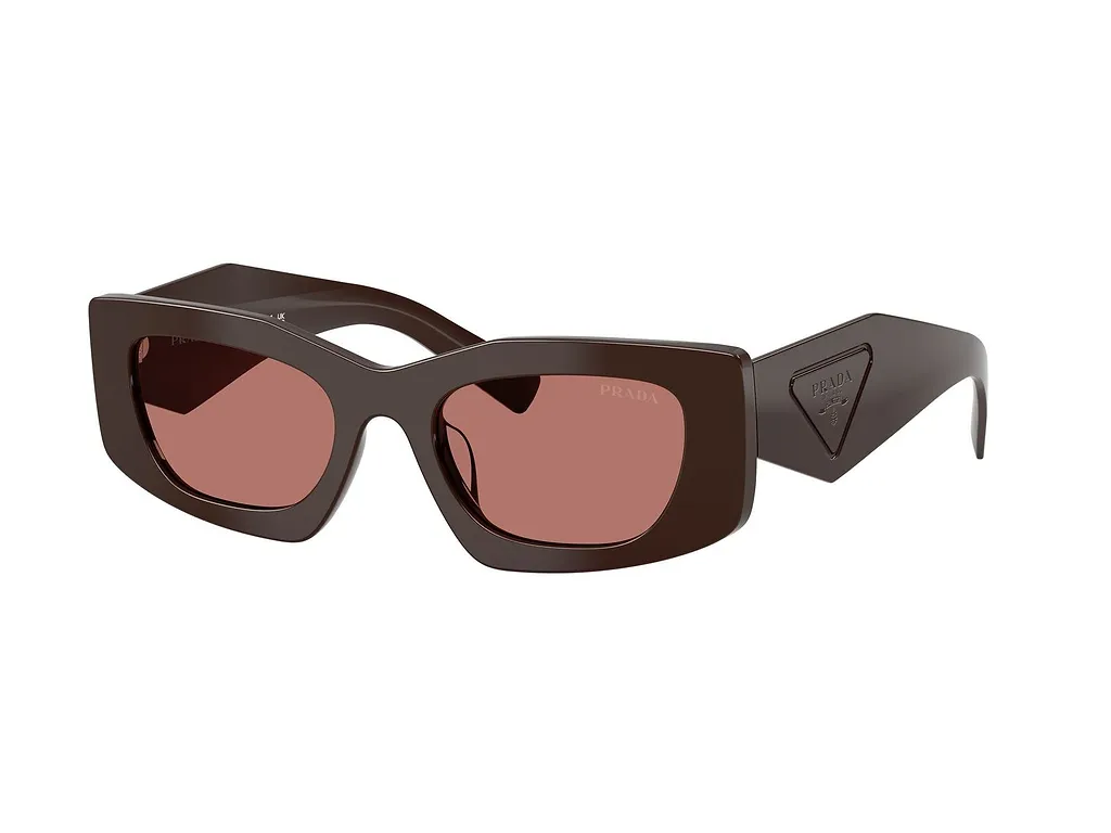 Prada Eyewear Triangular Logo Butterfly Frame Sunglasses