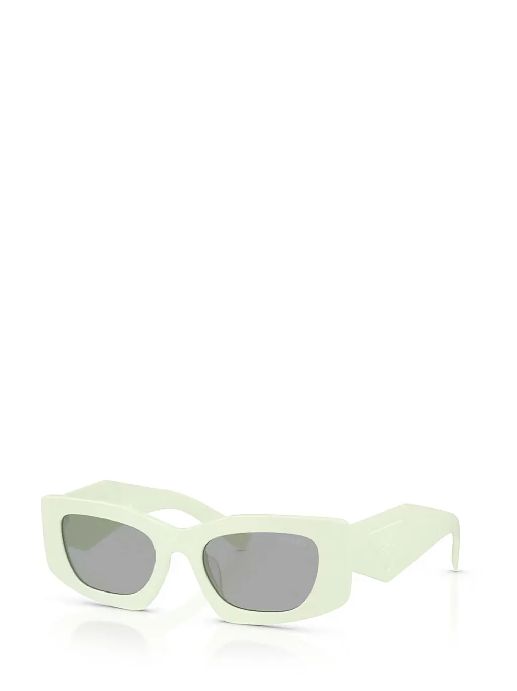 Prada Eyewear Triangular Logo Butterfly Frame Sunglasses