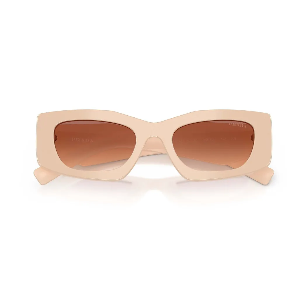 Prada Eyewear Triangular Logo Butterfly Frame Sunglasses