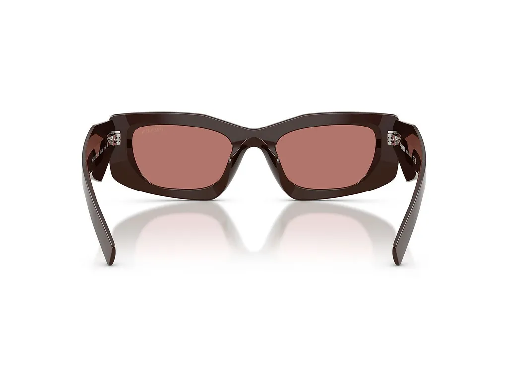 Prada Eyewear Triangular Logo Butterfly Frame Sunglasses