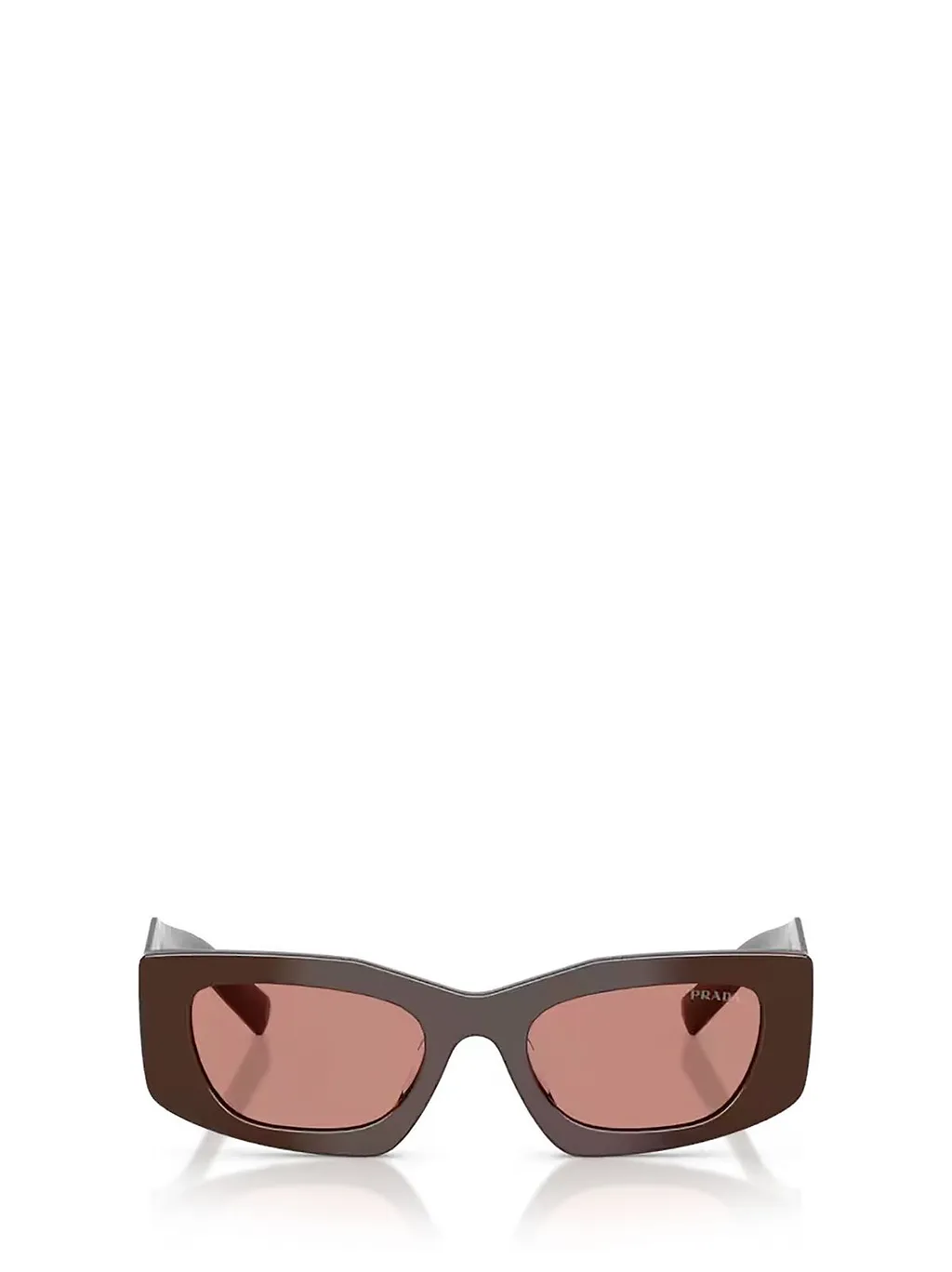 Prada Eyewear Triangular Logo Butterfly Frame Sunglasses