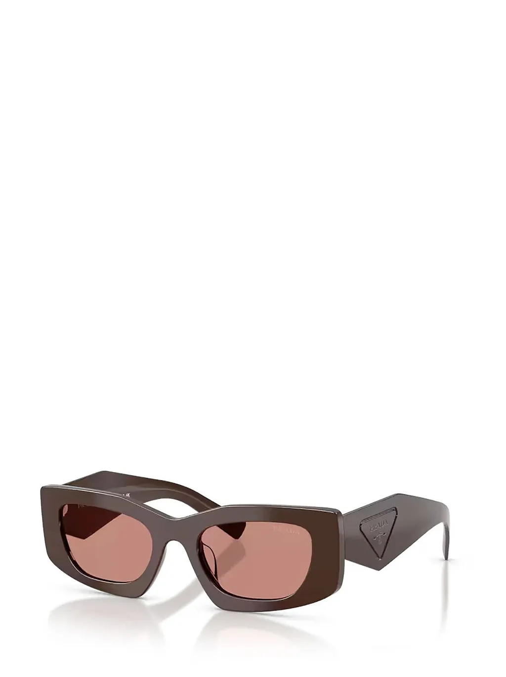 Prada Eyewear Triangular Logo Butterfly Frame Sunglasses