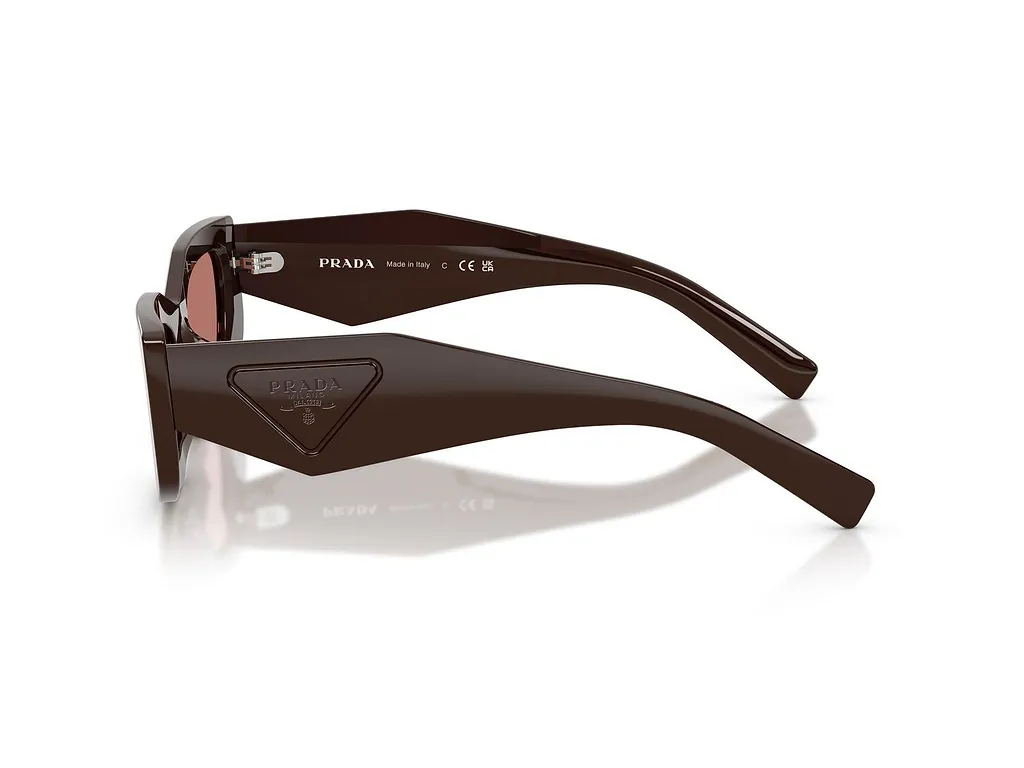 Prada Eyewear Triangular Logo Butterfly Frame Sunglasses