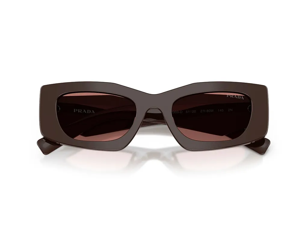 Prada Eyewear Triangular Logo Butterfly Frame Sunglasses