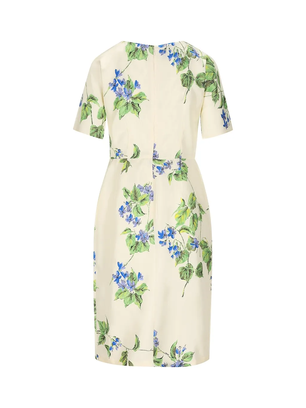 Prada Floral Printed Short-Sleeved Dress