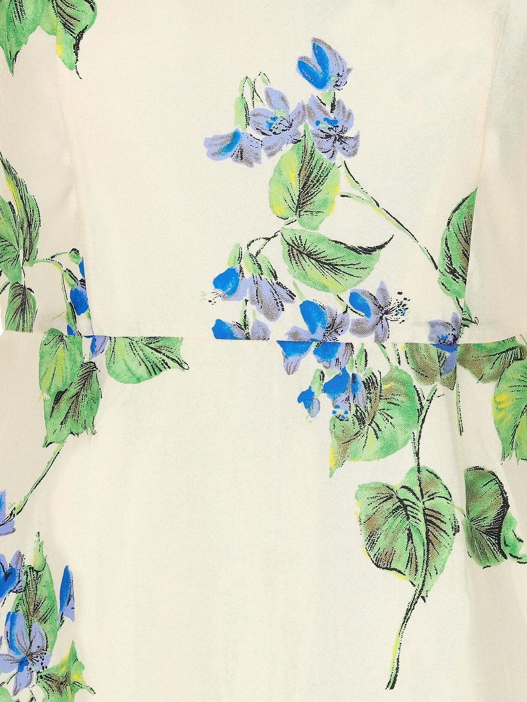 Prada Floral Printed Short-Sleeved Dress