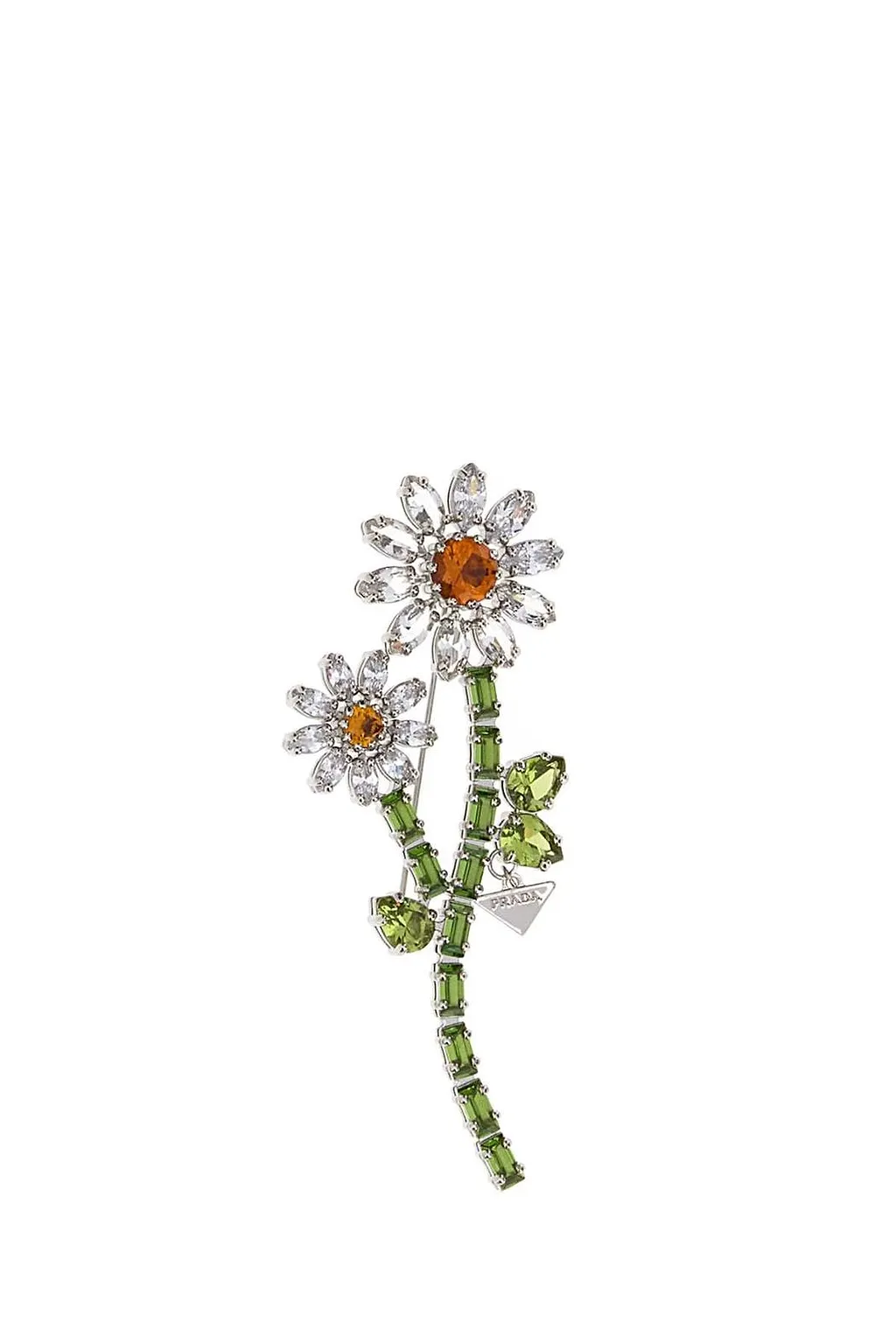 Prada Floral Embellished Brooch