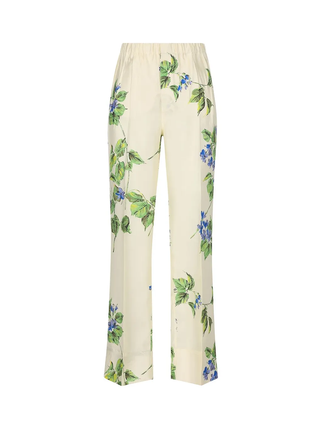 Prada Floral-Printed Elasticated Waistband Trousers