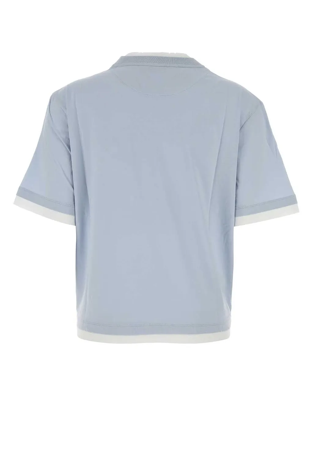Prada Girocollo Trimmed Knitted Top