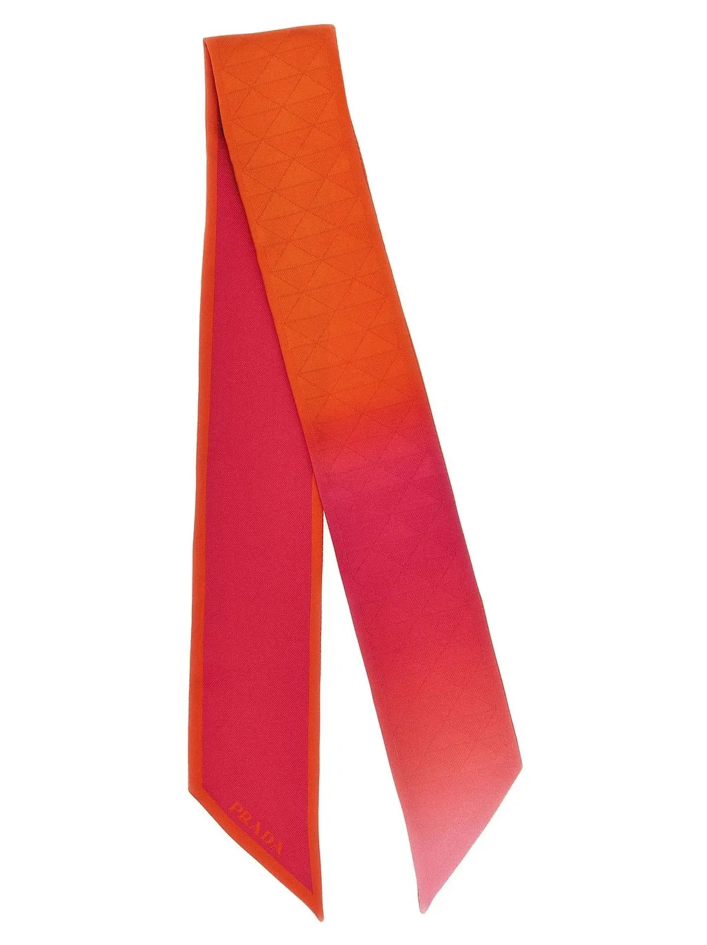 Prada Logo Detailed Finished Edge Scarf