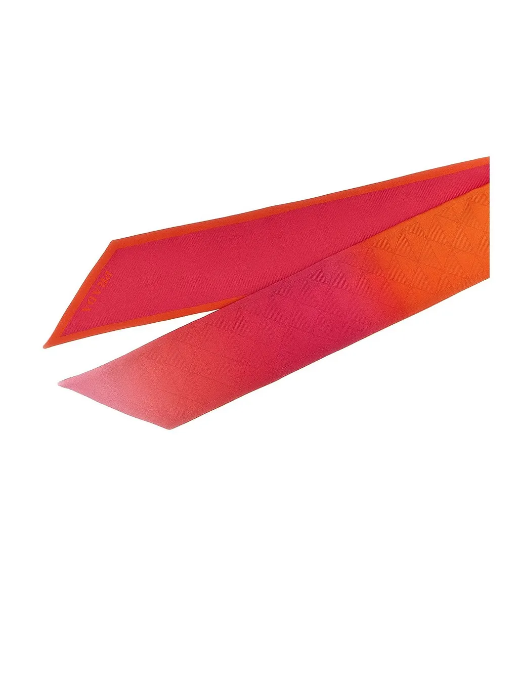 Prada Logo Detailed Finished Edge Scarf