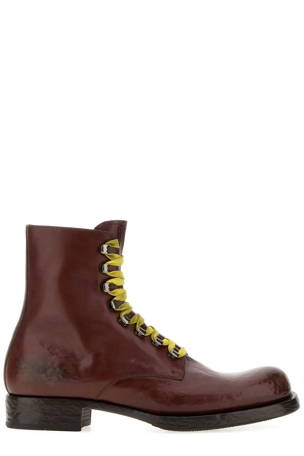 Prada Lace-Up Ankle Boots