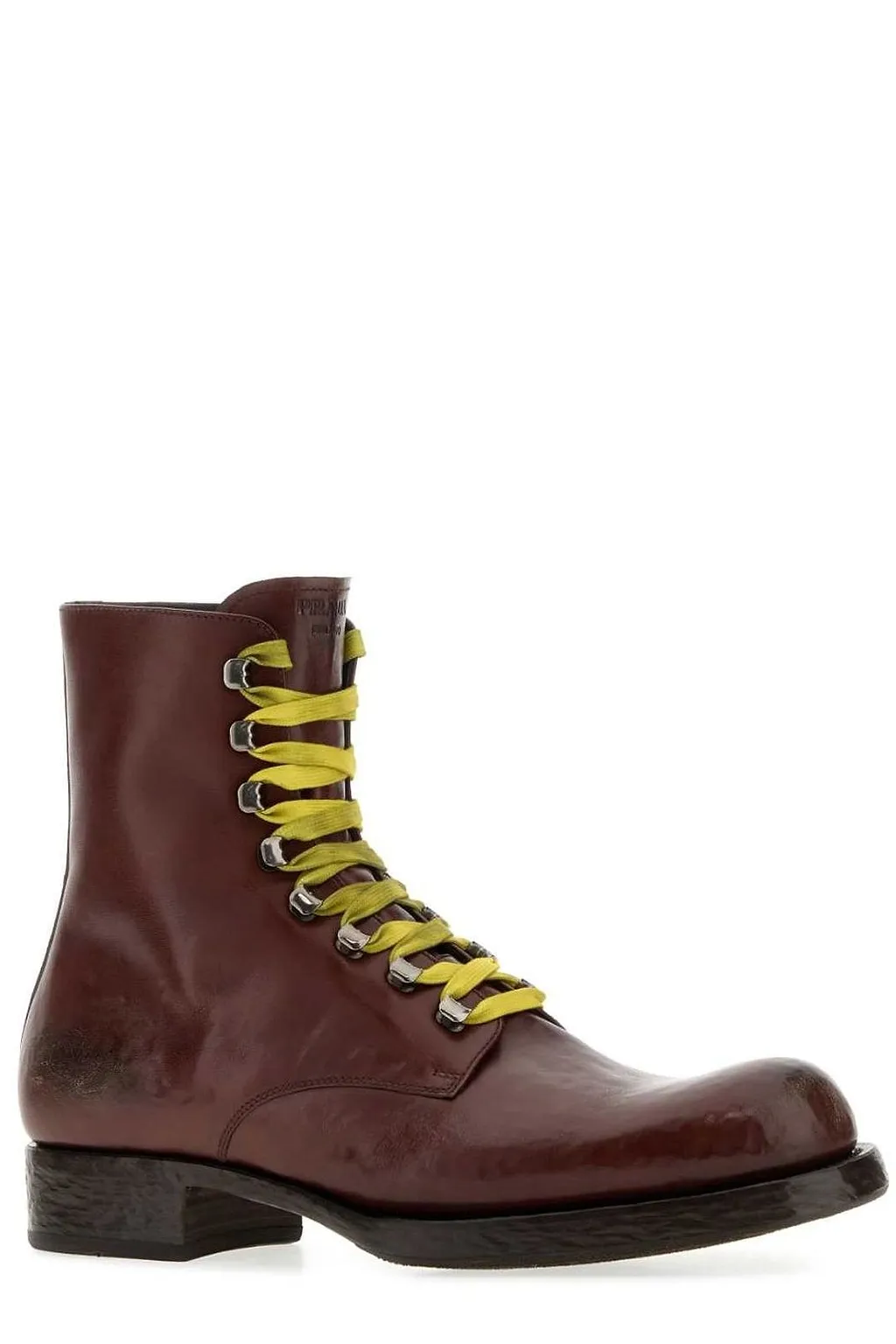 Prada Lace-Up Ankle Boots