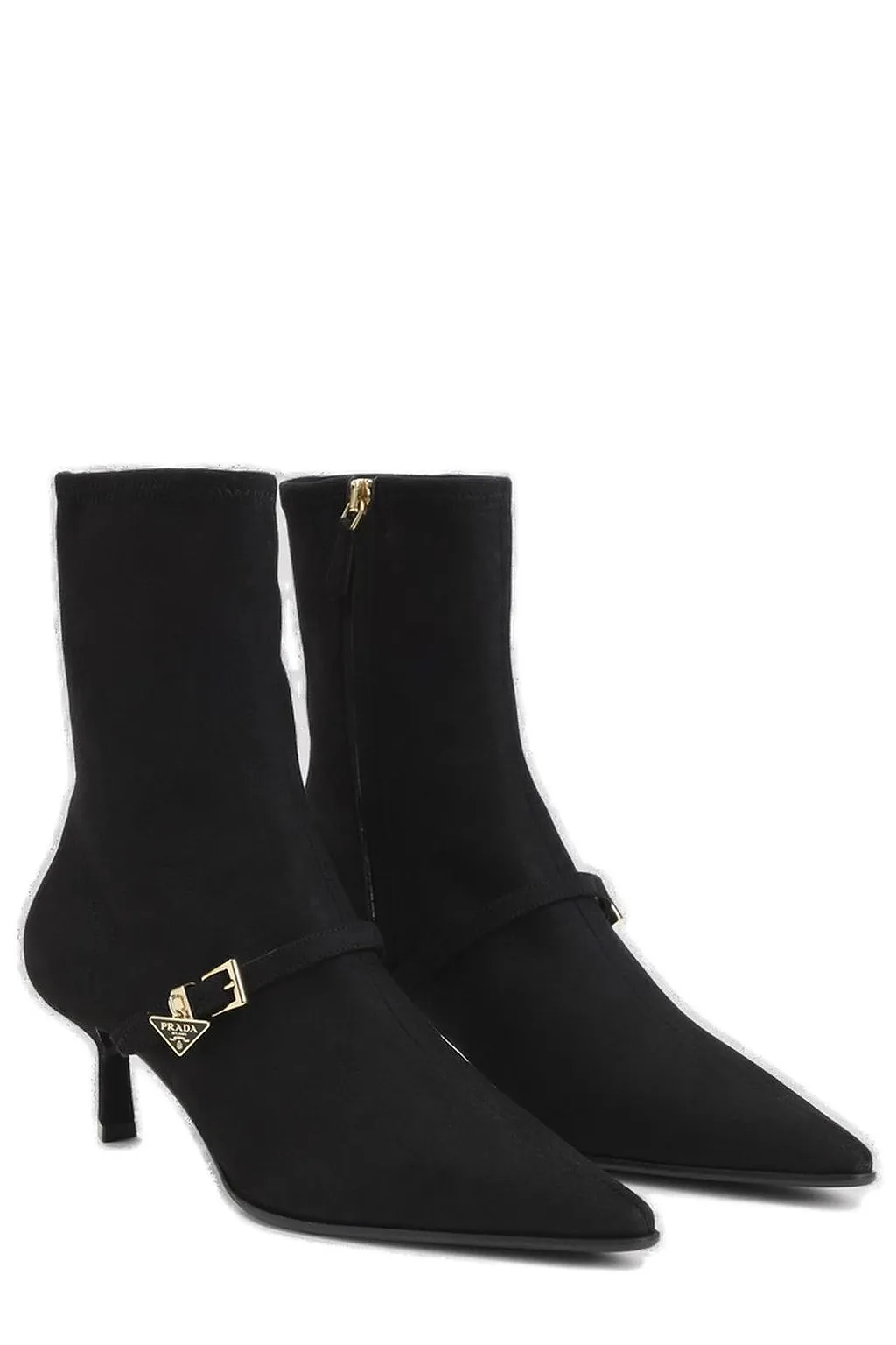 Prada Kitten-Heeled Ankle Boots