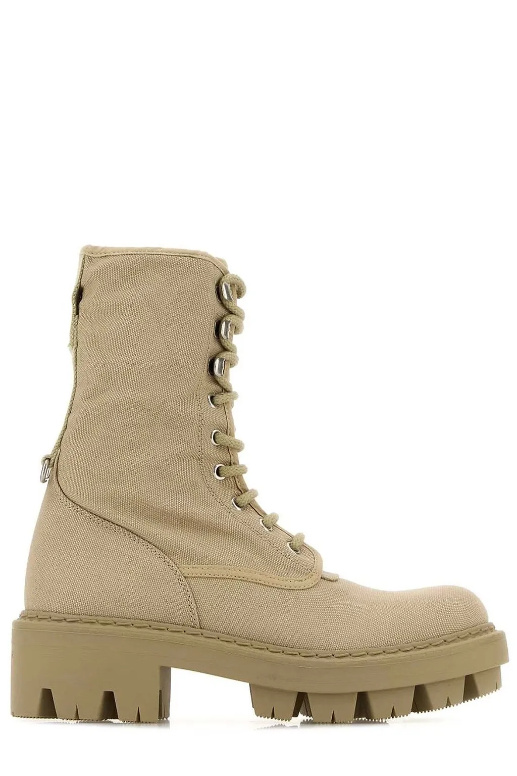 Prada Lace-Up Platform Boots