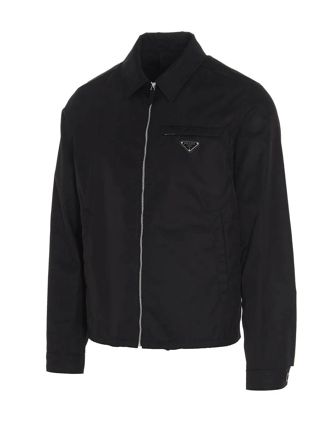 Prada Logo Patch Blouson Jacket