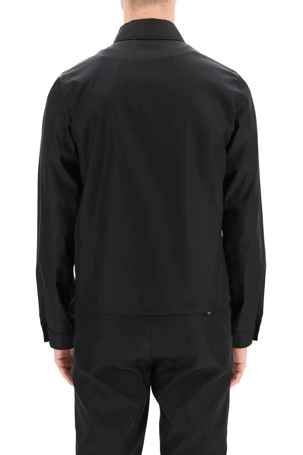 Prada Logo Patch Blouson Jacket