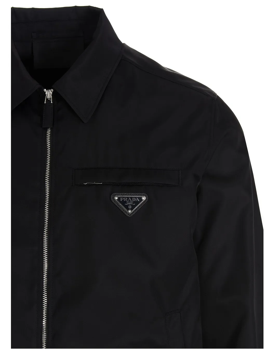 Prada Logo Patch Blouson Jacket
