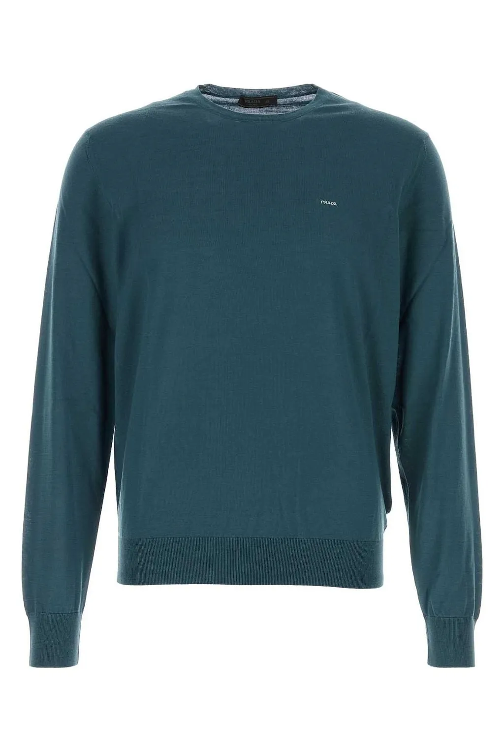 Prada Logo Crew-Neck Knitted Sweater