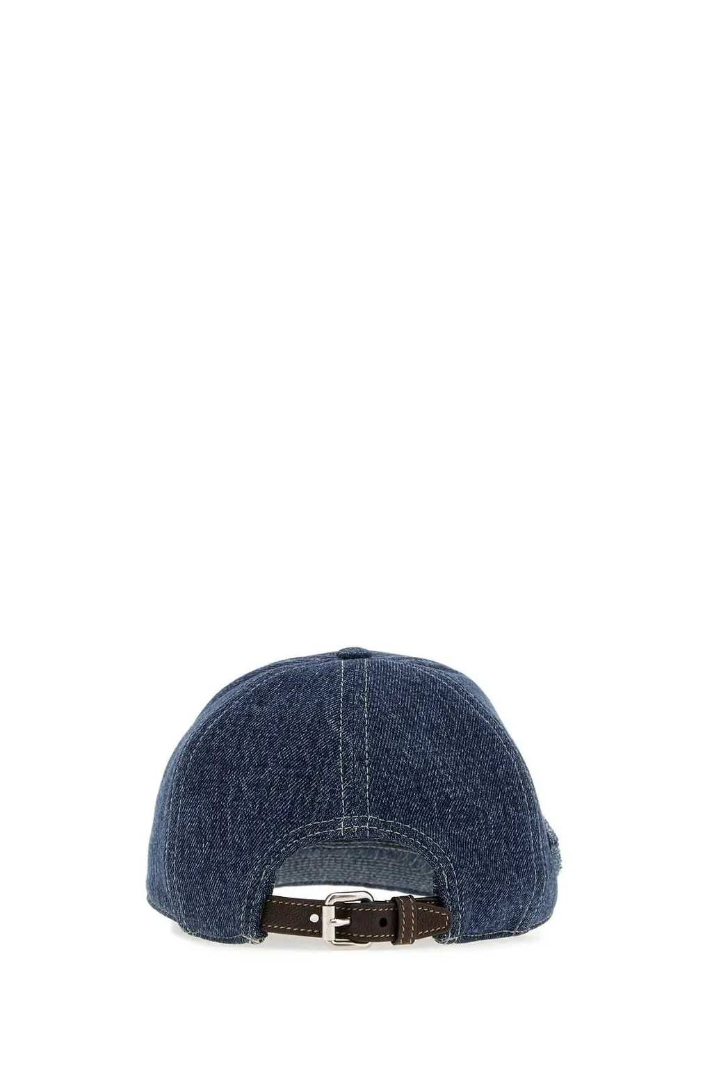 Prada Logo Denim Baseball Hat