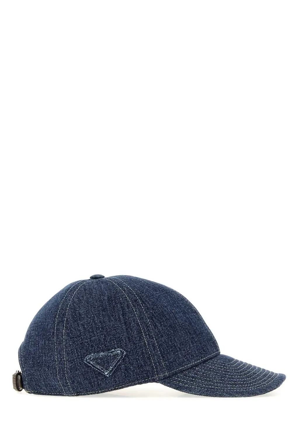 Prada Logo Denim Baseball Hat