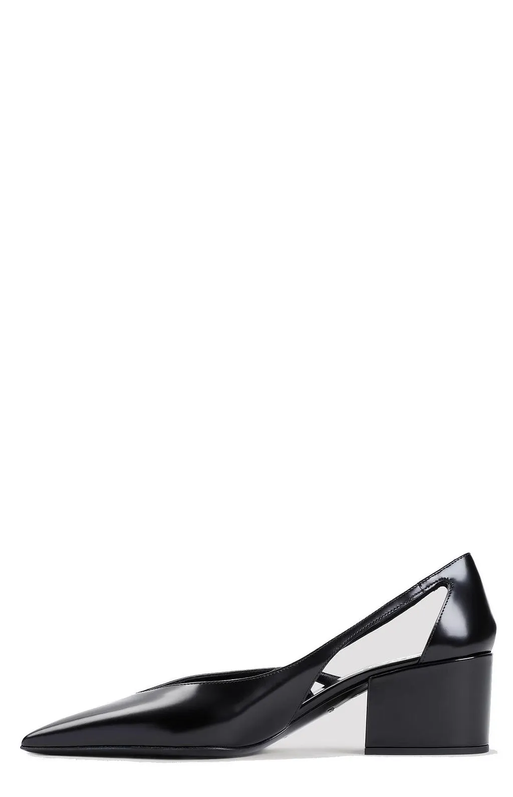 Prada Cut-Out Detailed Pointed Toe Pumps
