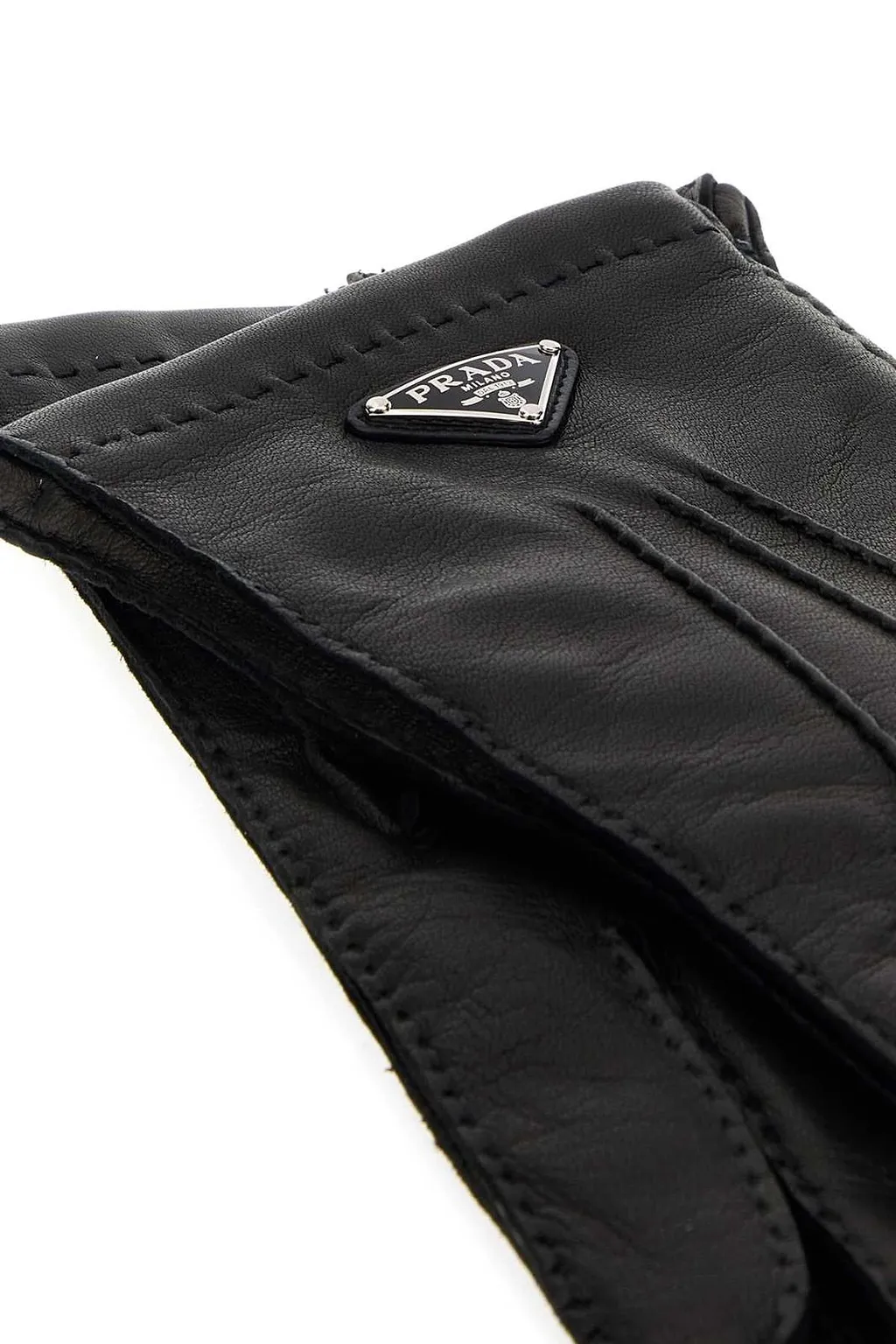 Prada Logo Detail Gloves