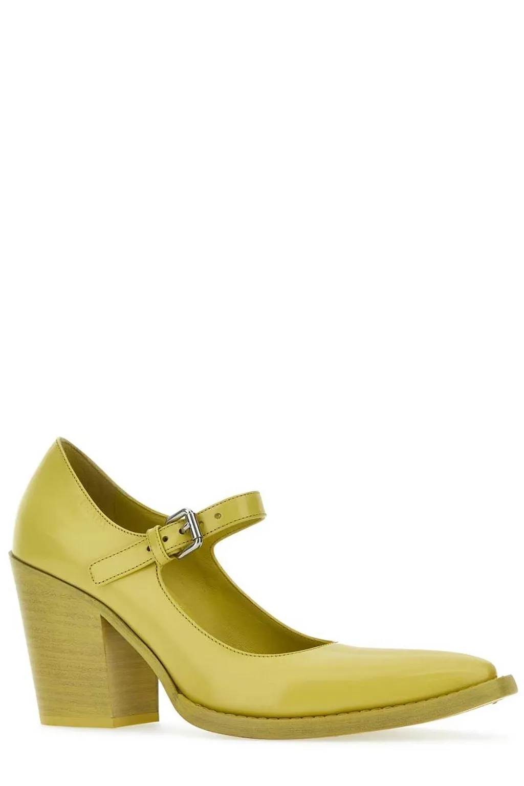 Prada Logo Detailed Buckled Pumps