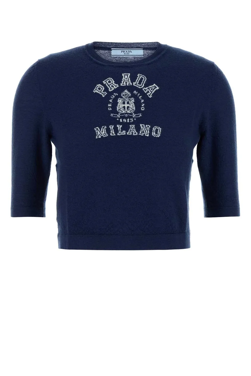 Prada Logo Detailed Crewneck Jumper