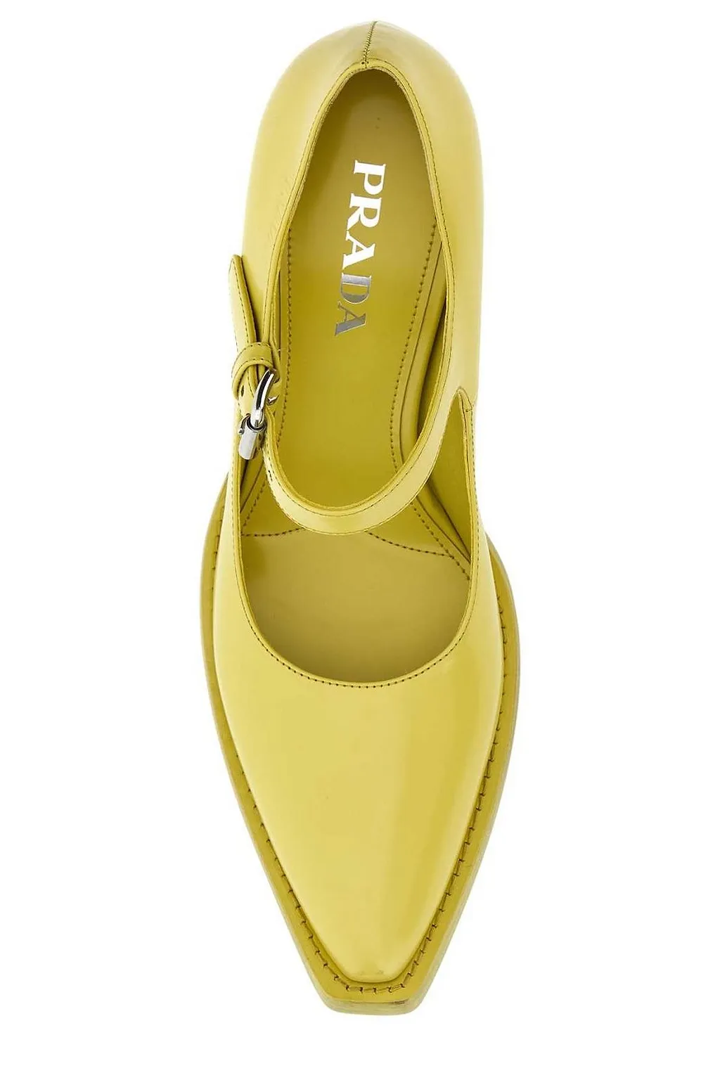 Prada Logo Detailed Buckled Pumps