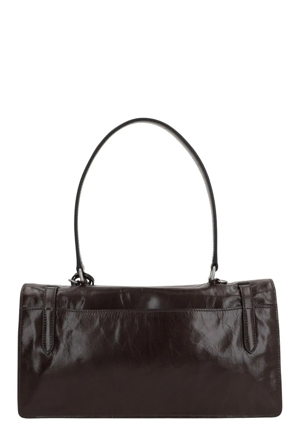 Prada Logo Detailed Foldover Top Medium Tote Bag