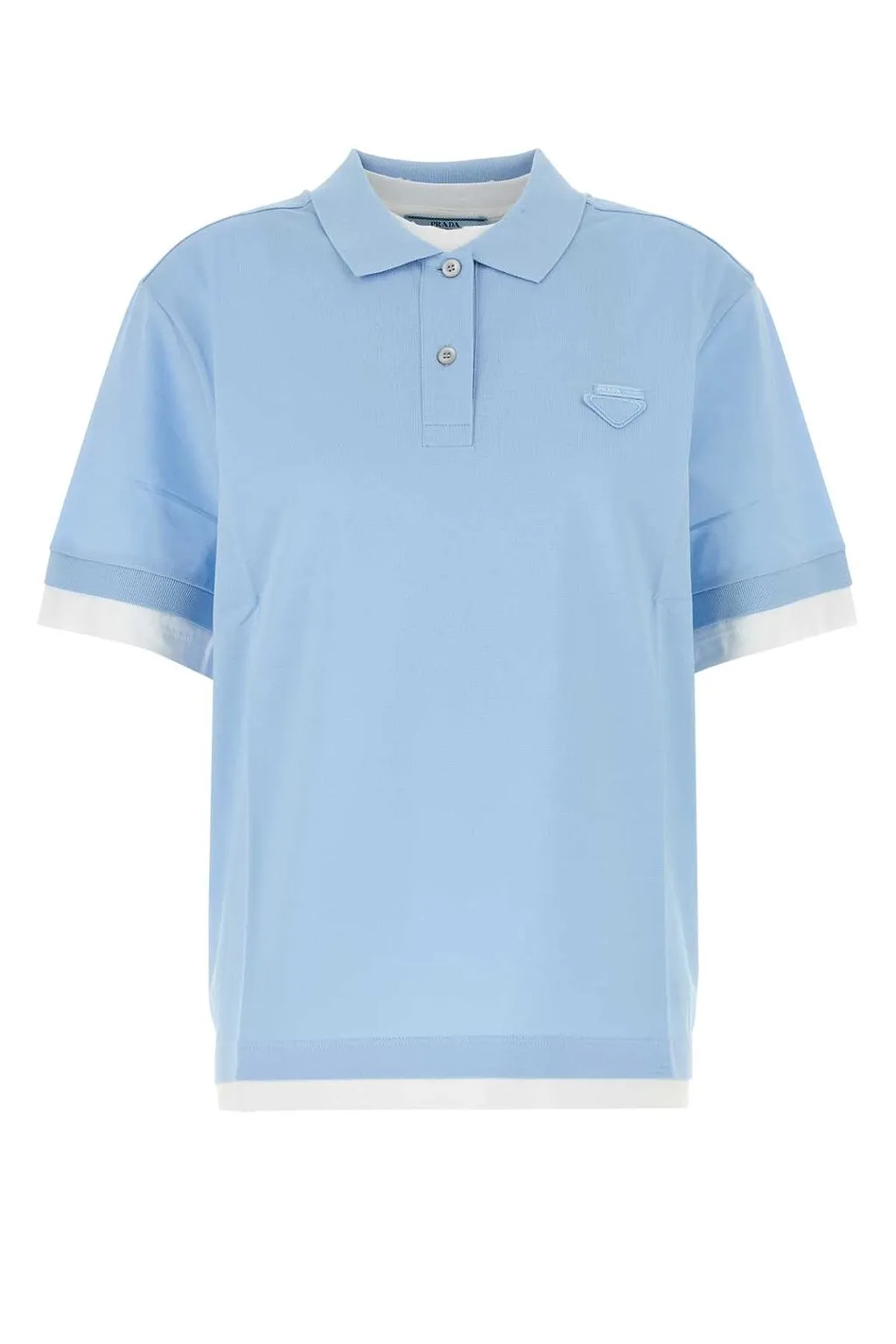 Prada Logo Detailed Short Sleeved Polo Shirt