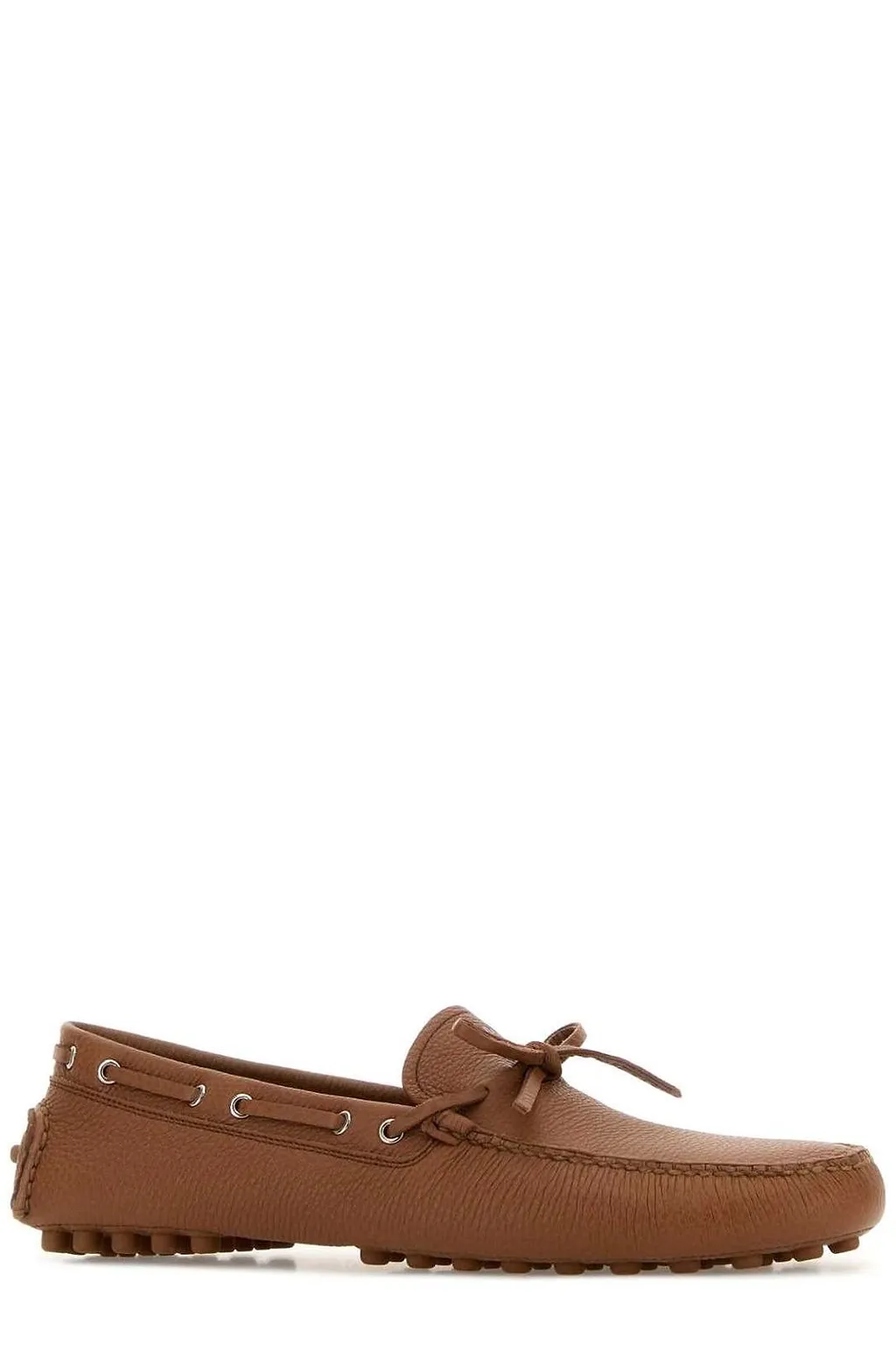 Prada Logo Detailed Slip-On Boat Shoes
