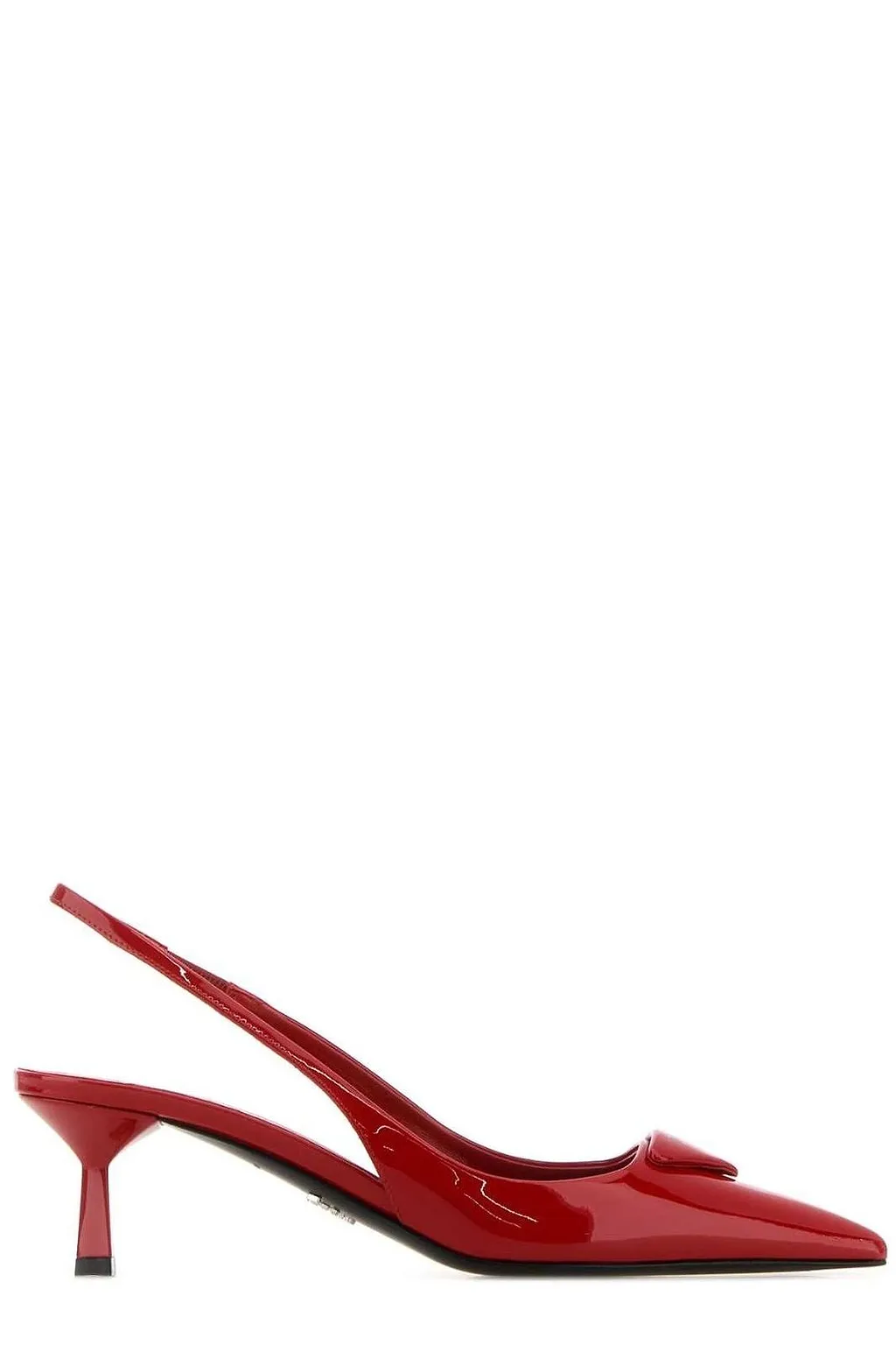 Prada Logo Detailed Slingback Pumps