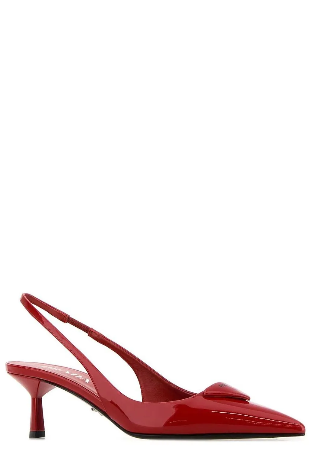 Prada Logo Detailed Slingback Pumps