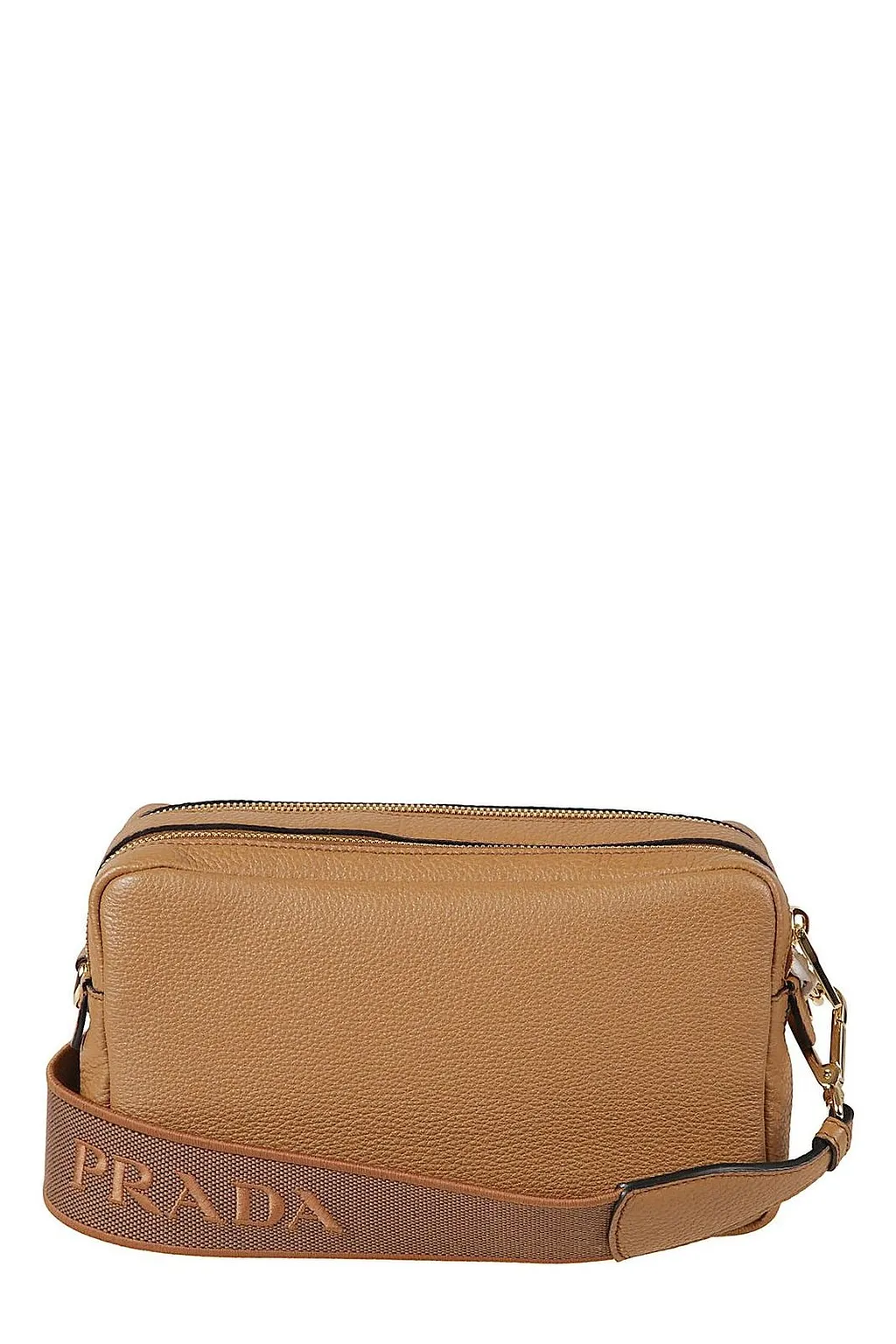 Prada Logo Detailed Zipped Crossbody Bag