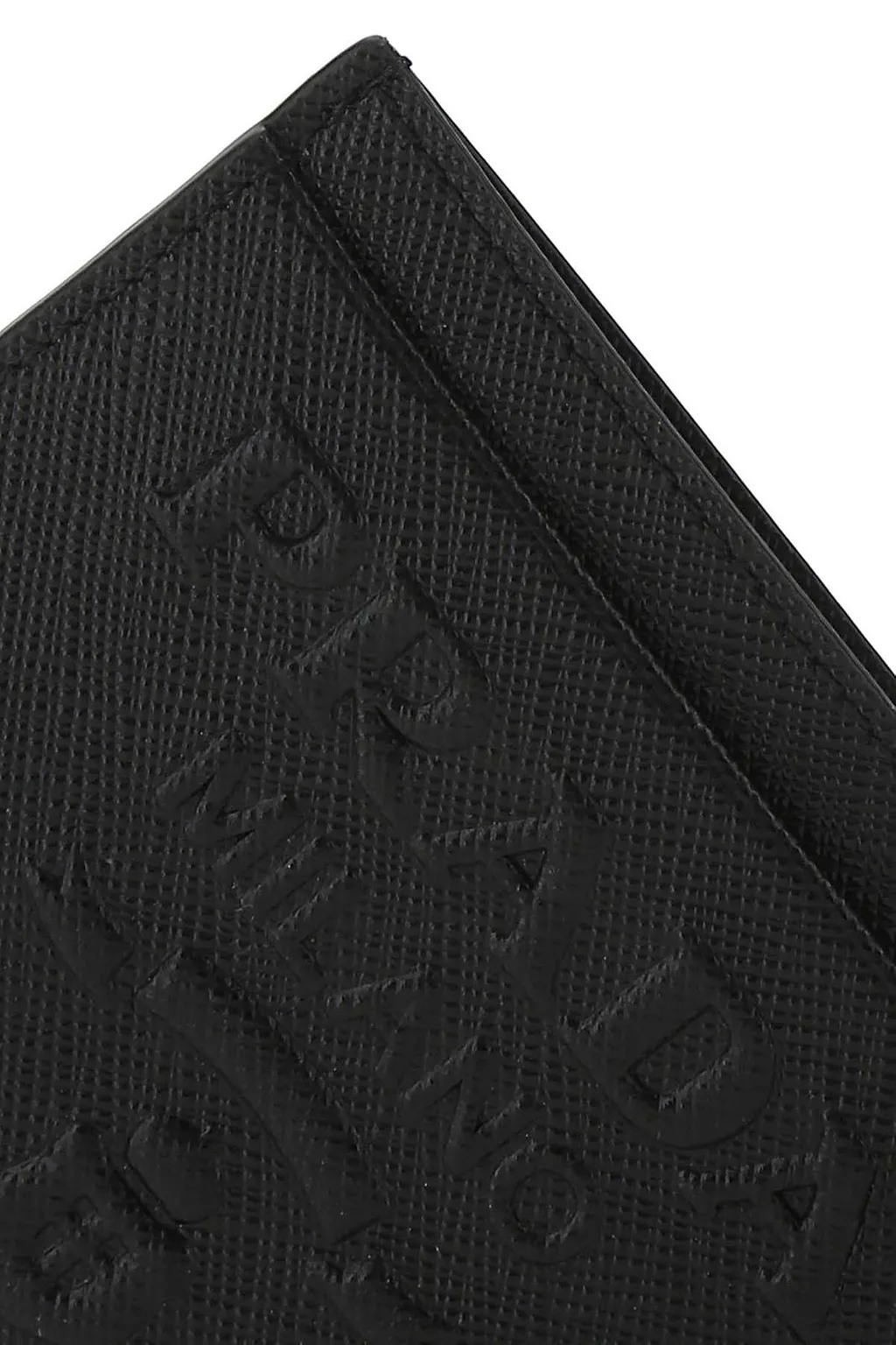 Prada Logo Embossed Cardholder